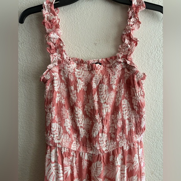 Paper Moon Floral Pink Sleeveless Mid Dress M - Picture 5 of 10